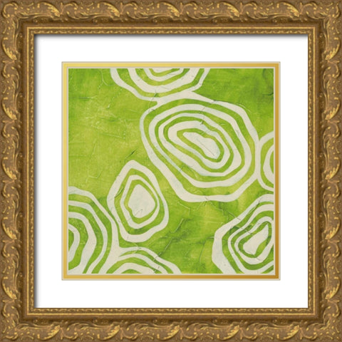 Bright Mineral III Gold Ornate Wood Framed Art Print with Double Matting by Vess, June Erica