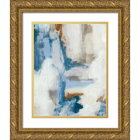 Intermittent I Gold Ornate Wood Framed Art Print with Double Matting by Vess, June Erica