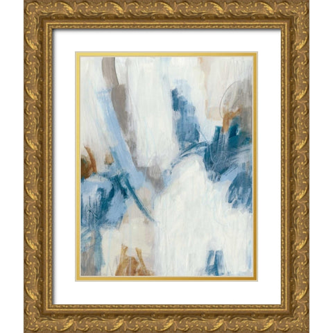 Intermittent II Gold Ornate Wood Framed Art Print with Double Matting by Vess, June Erica