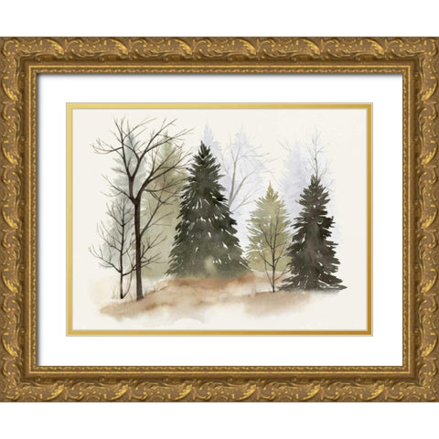 In the Mist II Gold Ornate Wood Framed Art Print with Double Matting by Popp, Grace