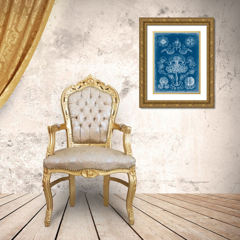 Marine Blueprint IV Gold Ornate Wood Framed Art Print with Double Matting by Vision Studio