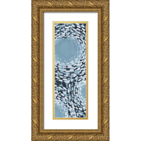 Whirlpool II Gold Ornate Wood Framed Art Print with Double Matting by Popp, Grace