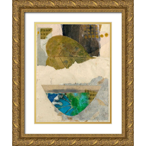 Natural Elements I Gold Ornate Wood Framed Art Print with Double Matting by Ray, Elena