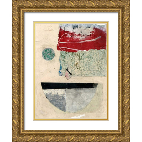 Natural Elements II Gold Ornate Wood Framed Art Print with Double Matting by Ray, Elena