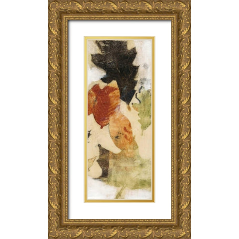 Leaf Dance IV Gold Ornate Wood Framed Art Print with Double Matting by Goldberger, Jennifer