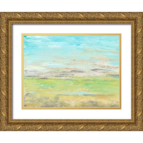 Distant Front Range II Gold Ornate Wood Framed Art Print with Double Matting by OToole, Tim