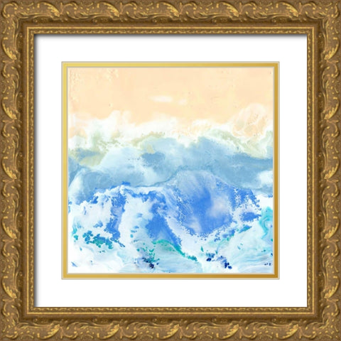 Morning Surf II Gold Ornate Wood Framed Art Print with Double Matting by Ludwig, Alicia