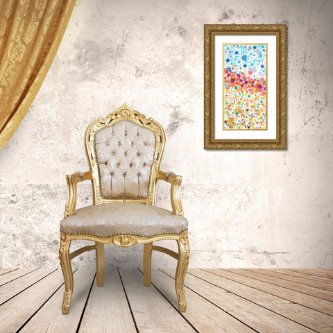 Dot Play I Gold Ornate Wood Framed Art Print with Double Matting by Galapon, Nikki