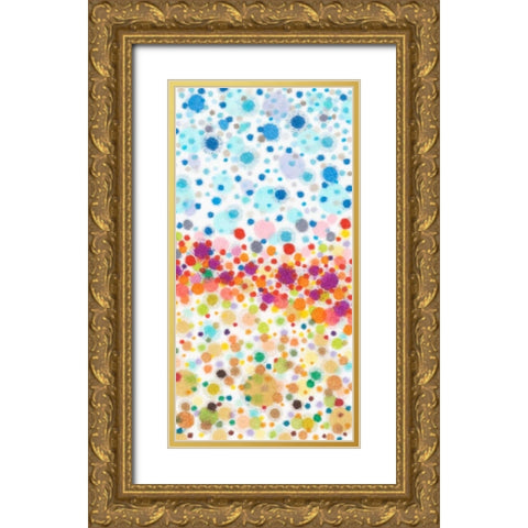 Dot Play II Gold Ornate Wood Framed Art Print with Double Matting by Galapon, Nikki