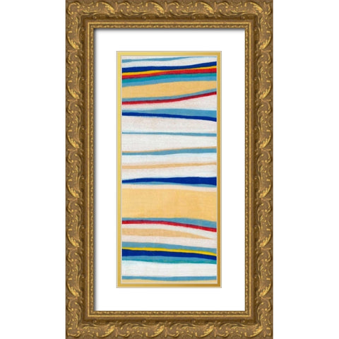 Wavy Lines II Gold Ornate Wood Framed Art Print with Double Matting by Galapon, Nikki