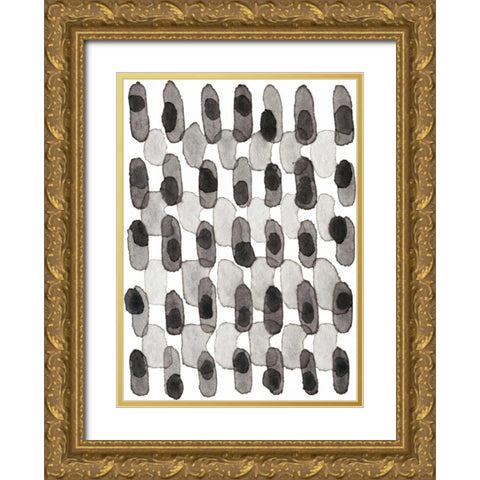 Grey Slate I Gold Ornate Wood Framed Art Print with Double Matting by Galapon, Nikki