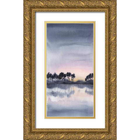 Bayside Sunset I Gold Ornate Wood Framed Art Print with Double Matting by Popp, Grace