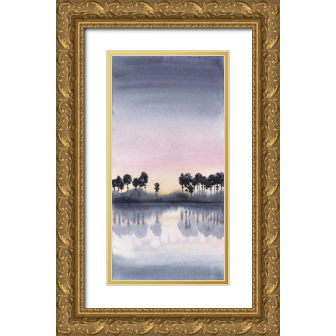 Bayside Sunset II Gold Ornate Wood Framed Art Print with Double Matting by Popp, Grace