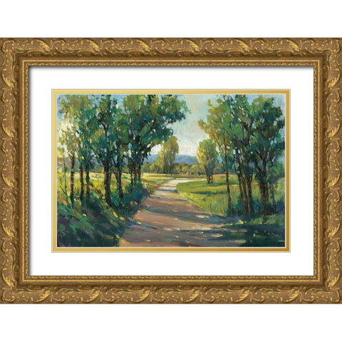 UA Lush Landscape II Gold Ornate Wood Framed Art Print with Double Matting by OToole, Tim