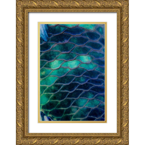 Ripples - Malaysia Gold Ornate Wood Framed Art Print with Double Matting by Factor, Beverly