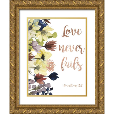 Divine Romance I Gold Ornate Wood Framed Art Print with Double Matting by Studio W