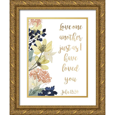 Divine Romance IV Gold Ornate Wood Framed Art Print with Double Matting by Studio W