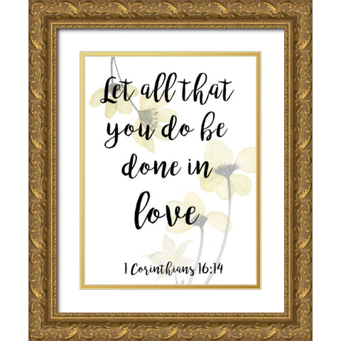 Divine Romance VI Gold Ornate Wood Framed Art Print with Double Matting by Studio W