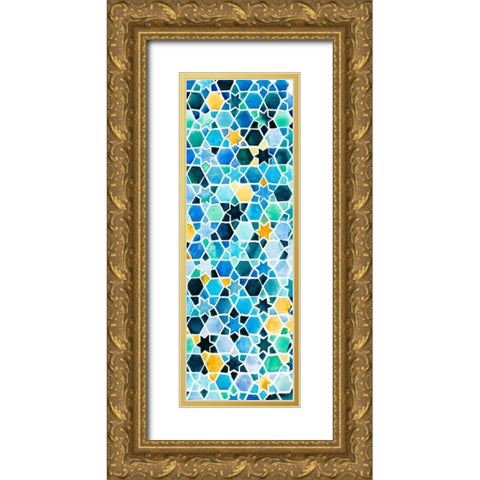 Snow Day II Gold Ornate Wood Framed Art Print with Double Matting by Ewer, Rebekah