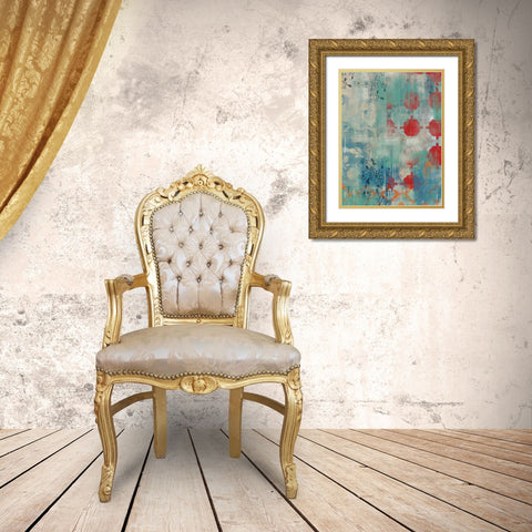 Persian Dreams II Gold Ornate Wood Framed Art Print with Double Matting by Vess, June Erica