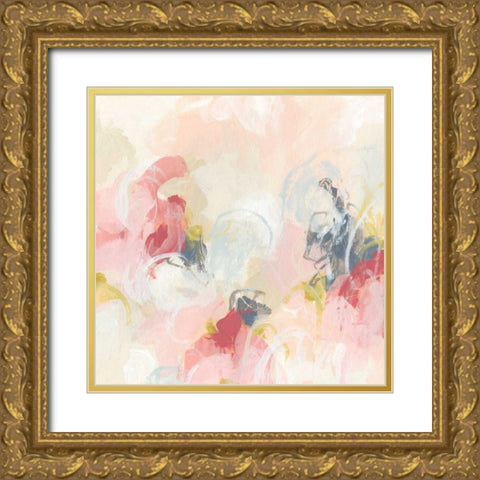 Cherry Blossom I Gold Ornate Wood Framed Art Print with Double Matting by Vess, June Erica