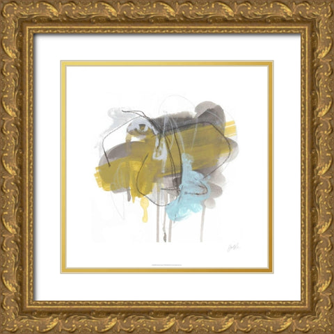 Gestural Logic I Gold Ornate Wood Framed Art Print with Double Matting by Vess, June Erica