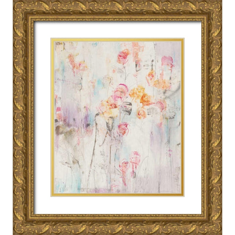 Spotted Garden I Gold Ornate Wood Framed Art Print with Double Matting by OToole, Tim