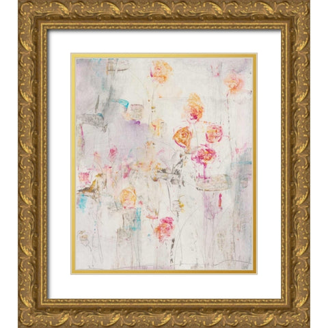 Spotted Garden II Gold Ornate Wood Framed Art Print with Double Matting by OToole, Tim