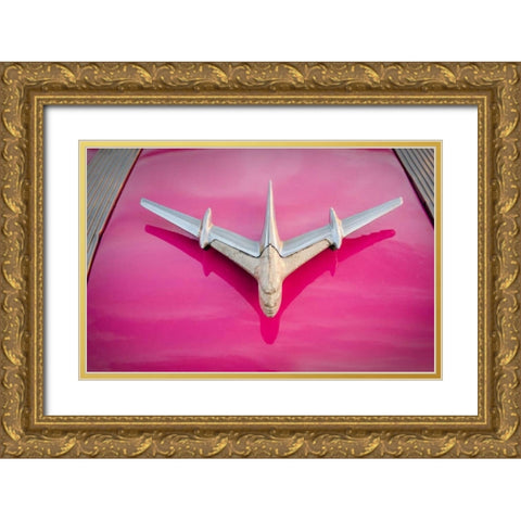 Colors of Cuba VI Gold Ornate Wood Framed Art Print with Double Matting by DeNardo, Laura