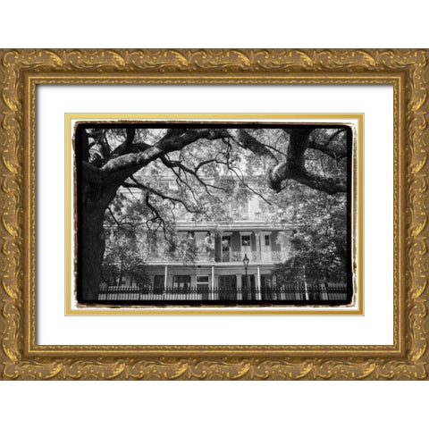 Jackson Square, New Orleans Gold Ornate Wood Framed Art Print with Double Matting by DeNardo, Laura