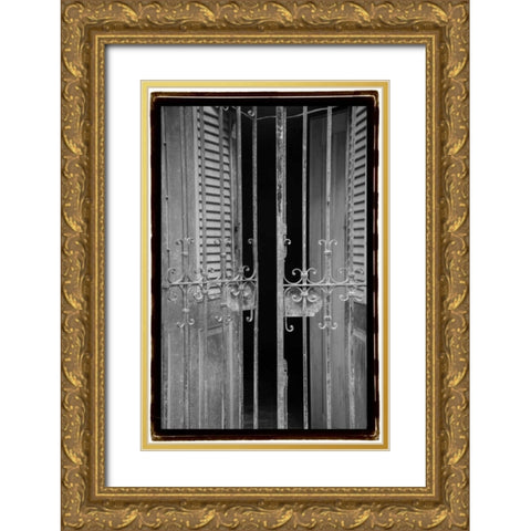 Past Elegance III Gold Ornate Wood Framed Art Print with Double Matting by DeNardo, Laura