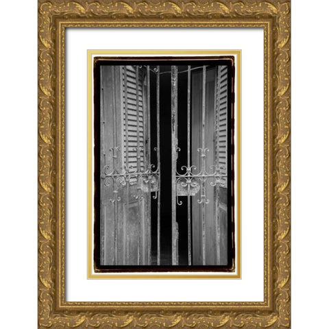Past Elegance III Gold Ornate Wood Framed Art Print with Double Matting by DeNardo, Laura