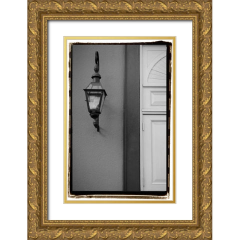 French Quarter Architecture II Gold Ornate Wood Framed Art Print with Double Matting by DeNardo, Laura