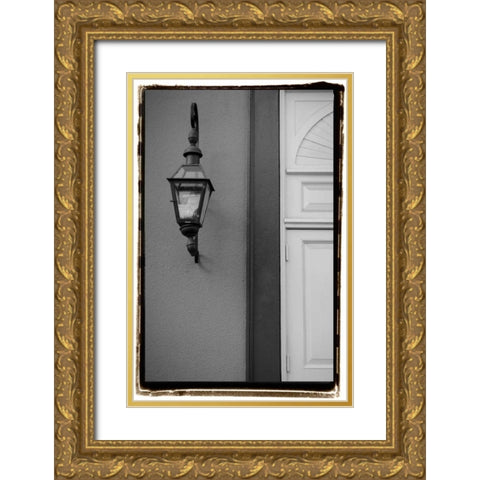 French Quarter Architecture II Gold Ornate Wood Framed Art Print with Double Matting by DeNardo, Laura