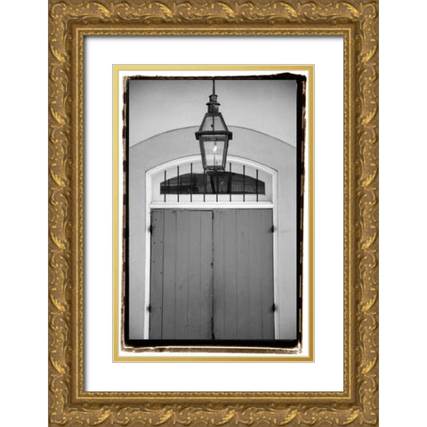French Quarter Architecture V Gold Ornate Wood Framed Art Print with Double Matting by DeNardo, Laura