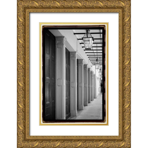 French Quarter Architecture VI Gold Ornate Wood Framed Art Print with Double Matting by DeNardo, Laura