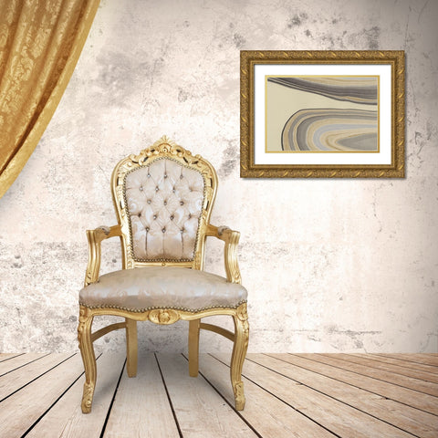 Cross Sections I Gold Ornate Wood Framed Art Print with Double Matting by Stramel, Renee W.