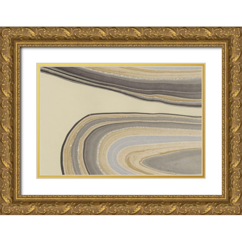 Cross Sections I Gold Ornate Wood Framed Art Print with Double Matting by Stramel, Renee W.