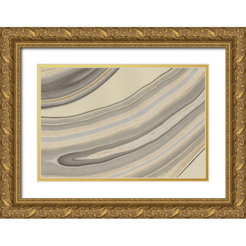 Cross Sections II Gold Ornate Wood Framed Art Print with Double Matting by Stramel, Renee W.