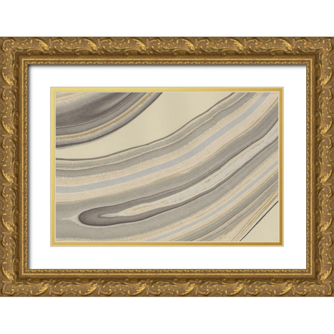 Cross Sections II Gold Ornate Wood Framed Art Print with Double Matting by Stramel, Renee W.