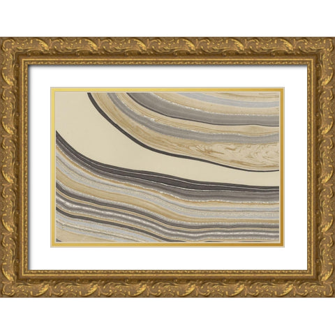 Cross Sections III Gold Ornate Wood Framed Art Print with Double Matting by Stramel, Renee W.