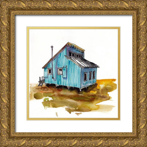Rad Cabin VI Gold Ornate Wood Framed Art Print with Double Matting by McCreery, Paul