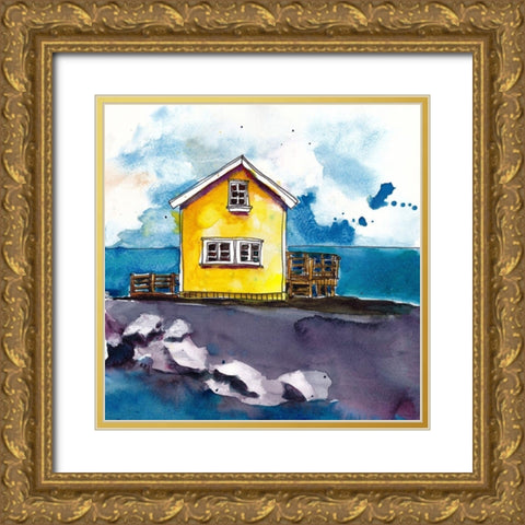 Cabin Scape I Gold Ornate Wood Framed Art Print with Double Matting by McCreery, Paul