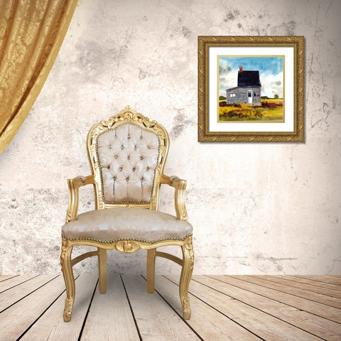 Cabin Scape II Gold Ornate Wood Framed Art Print with Double Matting by McCreery, Paul