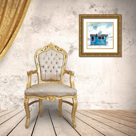 Cabin Scape III Gold Ornate Wood Framed Art Print with Double Matting by McCreery, Paul