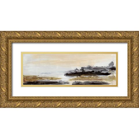 Silencio I Gold Ornate Wood Framed Art Print with Double Matting by Bramma, Lila