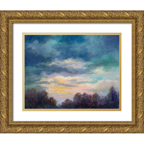 After the Storm Gold Ornate Wood Framed Art Print with Double Matting by Weber, Mary Jean