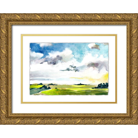 Sky View VI Gold Ornate Wood Framed Art Print with Double Matting by McCreery, Paul