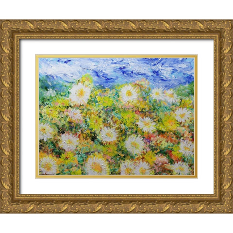 Oh Happy Days Gold Ornate Wood Framed Art Print with Double Matting by Friedlander, Allan