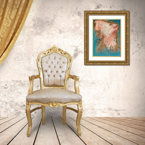 Reef I Gold Ornate Wood Framed Art Print with Double Matting by Ludwig, Alicia